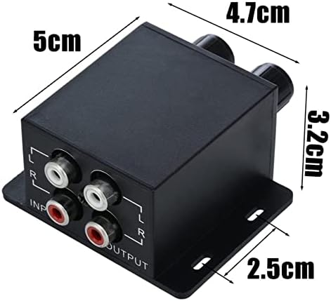 Qonia auto audio regulator pojačala Bass Subwoofer Stereo Equalizer kontroler 4 RCA