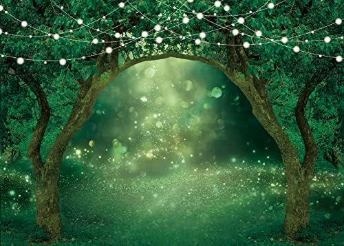 Začarana poliesterska vrtna pozadina Čarobna šuma bajkovita zemlja čudesa šumski ukrasi Vjenčanje Dječji tuš rođendan pozadina