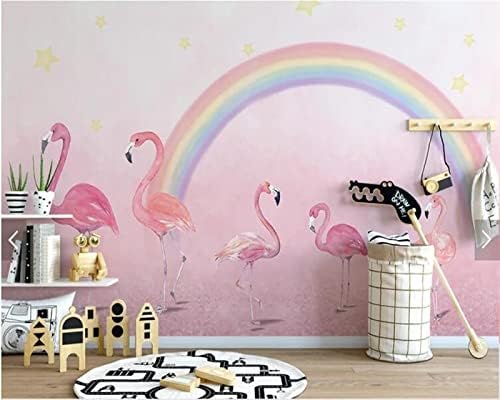 Yosot Custom Kids Papel de Parede, flamingo ružičasti 3D freski za dnevnu sobu Dječja soba kauč na kašici pozadina uređenja