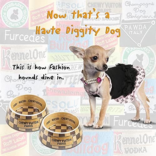 Kolekcija zdjela za pse za pse | zdjele od malamina koje se mogu prati u perilici posuđa, hrana, neklizajuće, bez BPA, otporne