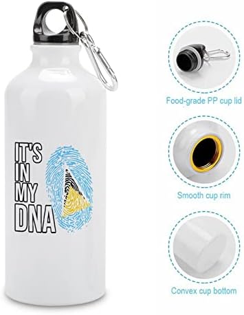 To je u mojoj DNK saint lucia zastavici aluminijska boca s bocama s prijenosnim sportskim bocama za putničke šalice s poklopcem