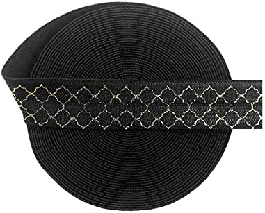 2 5 10 jardi 5/8 15mm Zlatna mrežasta Folija, sklopiva elastična traka od spandeksa, traka za kosu, traka za glavu, izbor