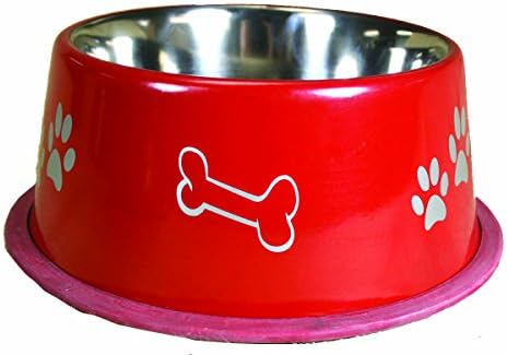 Zdjela za pse bez savjeta, 32 oz, crvena