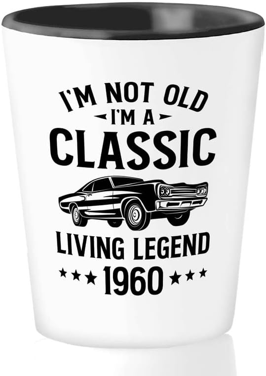 56. rođendan Shet Glass 1,5oz - Livlng Legenda 1967. - Rođen 1967. Klasični automobilski pokloni Old School CARKAK SAVJETNIKA