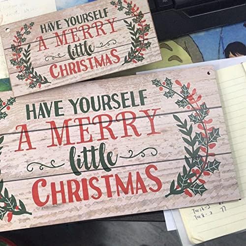 Svijeća set s božićnim ukrasom Popis konopa Znak drvene trgovine privjesak na vratima dajte si veseli mali božićni kreativni