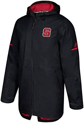 Adidas NC State Wolfpack NCAA MEN'S CLIMAWAWARM BLACK FULL-ZIP Igra izgrađena kišna jakna