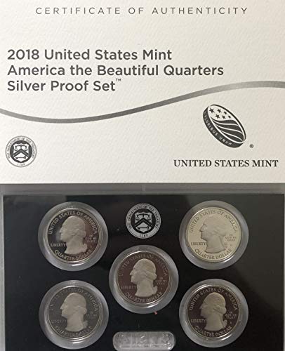 2018 S Us Silver Quarter Proof Set dolazi u pakiranju s Nacionalnog parka američke Mint