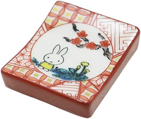 Kimonji keramičke štapiće odmori crveno 4 cm Miffie Kutani Ware Chopsticks Rest Red Slika 211348