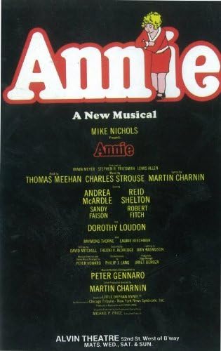 Annie Poster Broadway Theatre Play 11x17 Sandy Faison Robert Fitch Dorothy Loudon Andrea Andrea McArdle MasterPoster Print,