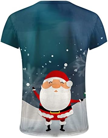 Muškarci jesenski zima casual kratki rukav Božić 3d tiskane majice modna gornja bluza dugi rukavi muškarci lagani