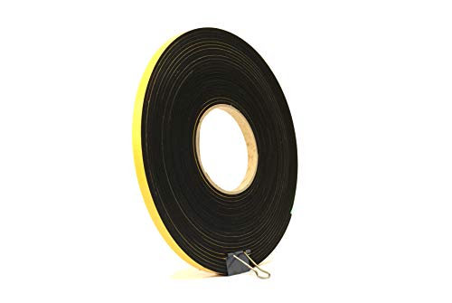 Neoprenska guma crna samoljepljiva spužva traka 1/2 široka x 1/8 debljina x 33 metra dugačka