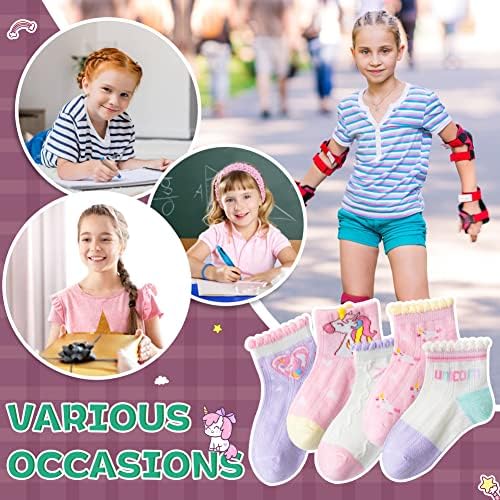 Pamučne čarape za djevojčice novost smiješni jednorog ugodna Posada Slatke čarape za djecu za djevojčice 6 parova
