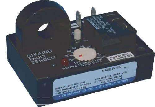 CR Magnetics CR7310-EL-24D-10-X-CD-ELR-R Senzor senzora greške u zemlji s daljinskim transformatorom, 24 VDC, energizirano