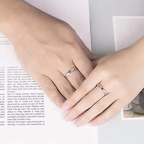2 kom. set odgovarajućih prstenova za ljubitelje prijateljstva, otvoreni podesivi prstenovi, minimalistički zaručnički prstenovi