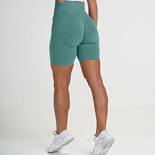 Podizanje joga kratkih hlača za žene kontrola trbuha visokog struka Kratke hlače modno istezanje plijen Smile Smile Shorts