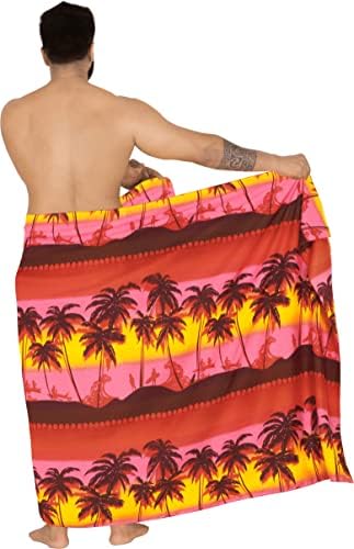 La Leela muški plivački trup odmor sarong plaža omota