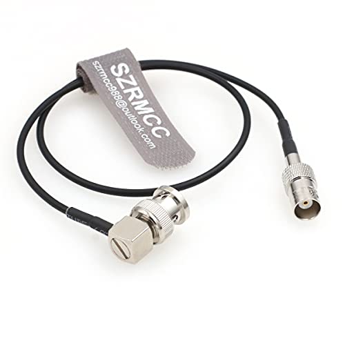 SZRMCC 50OHM Pravi kut BNC muški do BNC Ženski RF Coaxial HD SDI Extension RG174 kabel