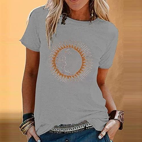 Aihou Slatki vrhovi za žene, ženske ležerne ljetne majice majica maslačka tiska