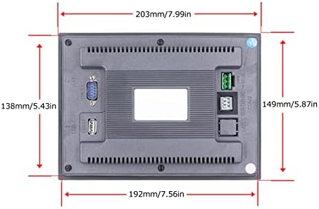 LCD Industrial Control zaslon osjetljiv na dodir TFT Zamjena ploče zaslona 7in 800x480px Rezolucija za PLC ili inteligentne