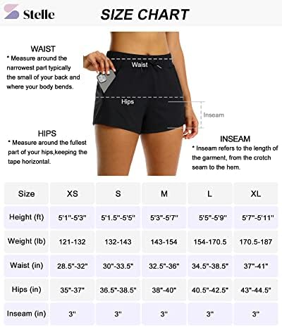STELLE ženske planinarske kratke hlače za trening atletska teretana za trčanje salon s bočnim džepom 3 ”