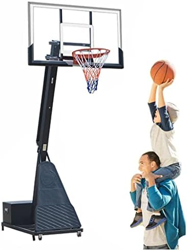 Čelični košarkaški obruč s kotačima, podesivi košarkaški sustav od 8-10 stopa i vrata, sustav ručnog podizanja