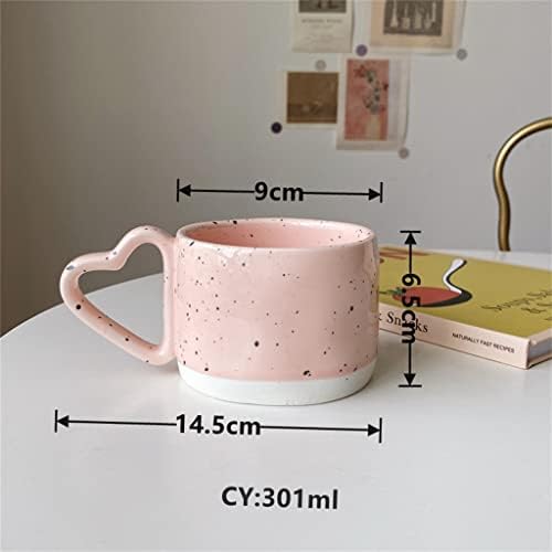 Yfqhdd korejski stil ins keramički prskanje tintom točke šalice ledene kave šalice mlijeka marking čaj čaša ureda šalica
