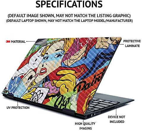 MogrySkins kože od karbonskih vlakana za Microsoft površinsko laptop 3 13.5 - voćna voda, teksturirana završna obrada od