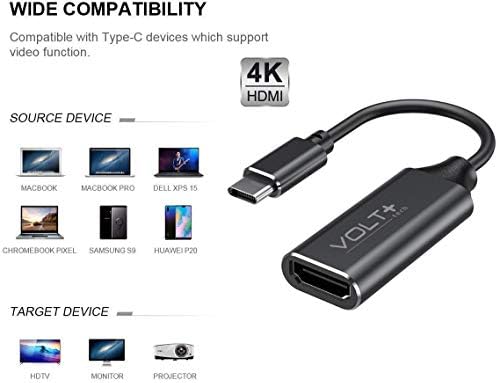Radi Volt Plus Tech HDMI 4K USB-C Kit kompatibilan s Vivo Iqoo Neo6 Professional Adapter s digitalnim punim 2160p, izlaz