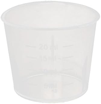 20ml kalibar plastična volumetrijska mjerna čaša spremnik čaša prozirna 40mm 93mm