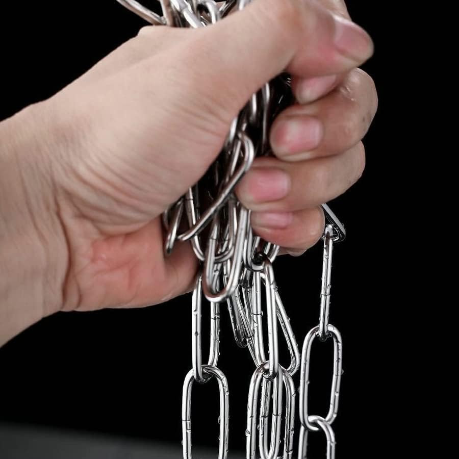 304 Nehrđajući čelik dugi lanac lanaca olovnog lanca za vuču za kućne ljubimce lanac veznog lanca odjeće s dvije kuke