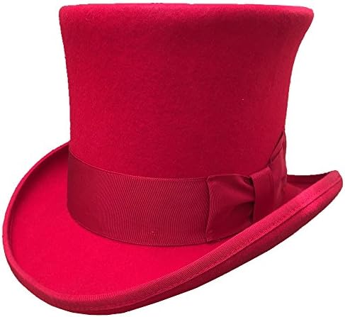 Vuneni šešir od filca viktorijanski džentlmenski Šeširi visoki 7 inča mnogo boja