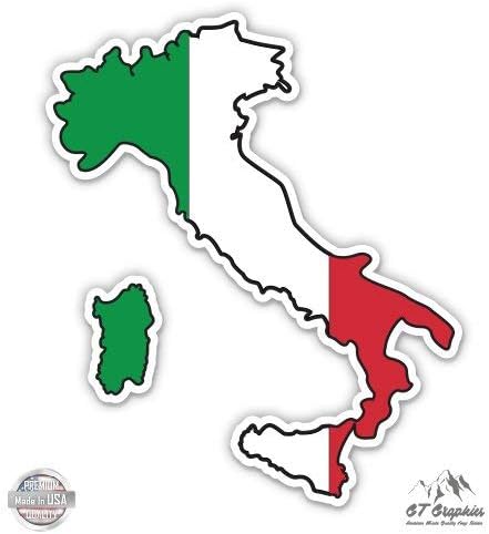 GT Graphics Italy Map Off Oblik Oblik - vinilna naljepnica vodootporna naljepnica