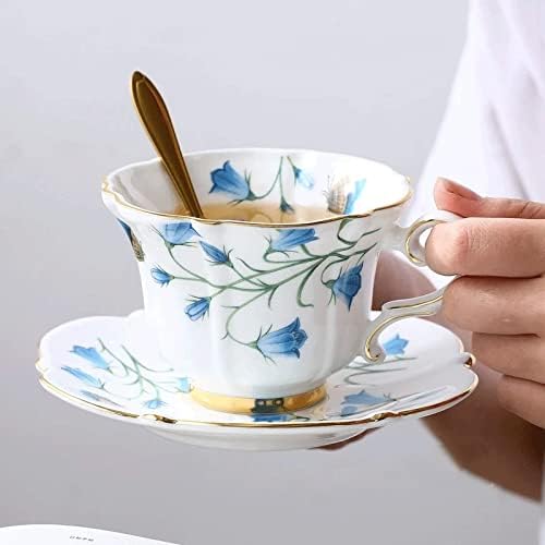 N/a kost Kina popodneva čaša čaša keramička šalica kave Elegantni cvjetni čašica za čaše za dostavu čaša