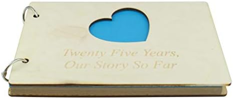 25 -godišnjica drvena bilježnica - Savršena za vašeg supruga ili dečka