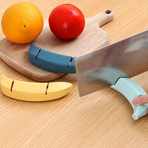Alati alat za oštrenje noža Brusni kamen u obliku banane: 3pcs Kuhinjski rezač za oštrenje noževa za rezanje ručno izrađeni