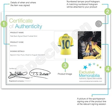 Ekskluzivna memorabilija Pele potpisala je Brazil košulju. Uokvireno srebro