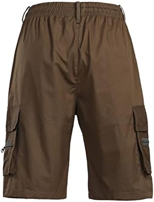 Wenkomg1 kratke hlače za muškarce, crtanje teretnih kratkih hlača Radne hlače Elastični struk borbene kratke kratke hlače