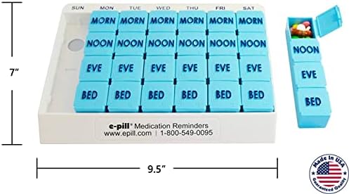 elektronske tablete 4 puta dnevno po 7 dana veliki tjedni organizator tableta, kutija za vitamine i lijekove