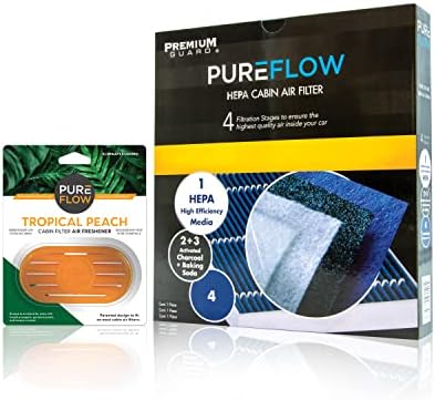 PureFlow HEPA kabinski filter Air Filter PC6067HX s tropskom breskvom Filter Filter Svježst-Odgovara 2019-20 Hyundai Santa