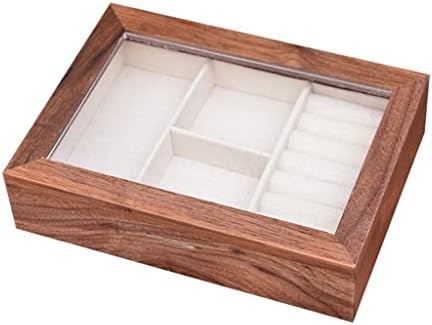 Olimy Walnut Box Box Box Box Home nakit Ogrlica za skladištenje kutije za pohranu