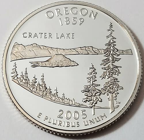2005 S Silver Quarter Proof Oregon. Od otvorenog seta od metvice 25 centi ocijenjeno prodavačem.
