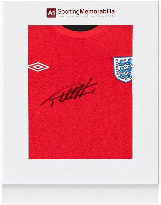 1966. Engleska Umbro replika dres majica potpisao sir Geoff Hurst - poklon kutija - Autografirani nogometni dresovi