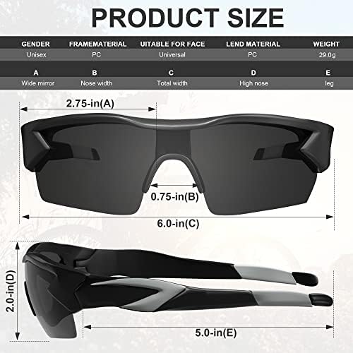 YENPK sigurnosne naočale za muškarce žene, sigurnosne naočale ANSI Z87.1 UV zaštita očiju, omotati oko Scratch for Work Lab