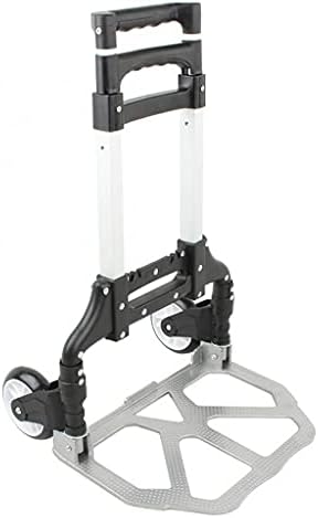 80kg teška ručna kolica sklopiva kompaktna aluminijska ručna kolica kolica za prtljagu s kotačićem