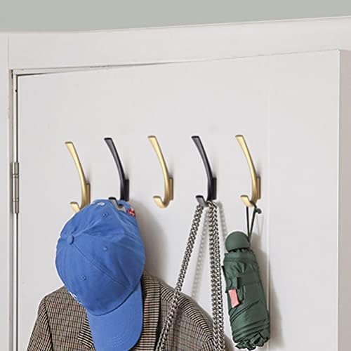 Zerodeko kuke za ručnike s dvostrukim zupčanim zidnim kukama metal kaput kuke za kuke za kupaonicu ručnika vješalica držač