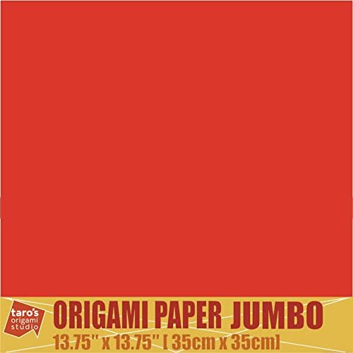 [Taro's Origami Studio] Tant Jumbo 13,4 inčni dvostranih 50 boja 50 listova kvadrat Square Premium Premium Japanski papir