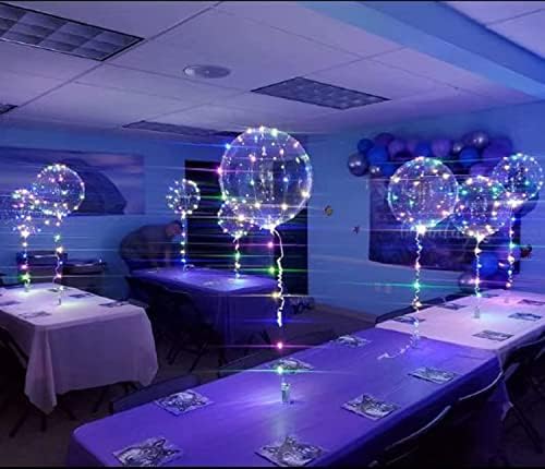 LED baloni od 10 pakiranja od 10 inča sjajni baloni u stilu helija od 20 inča svijetli prozirni baloni za Božić, vjenčanje,