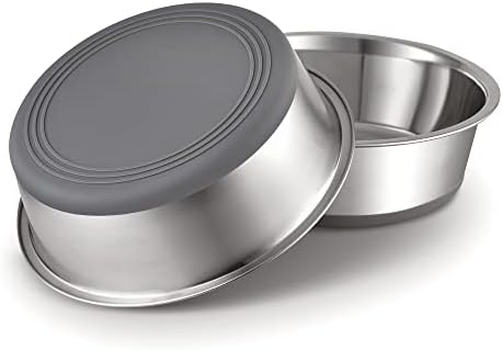 Metalne zdjele za pse od nehrđajućeg čelika 911, hrana bez BPA, vrhunske zdjele za vodu, neklizajuće gumeno dno, perivo u