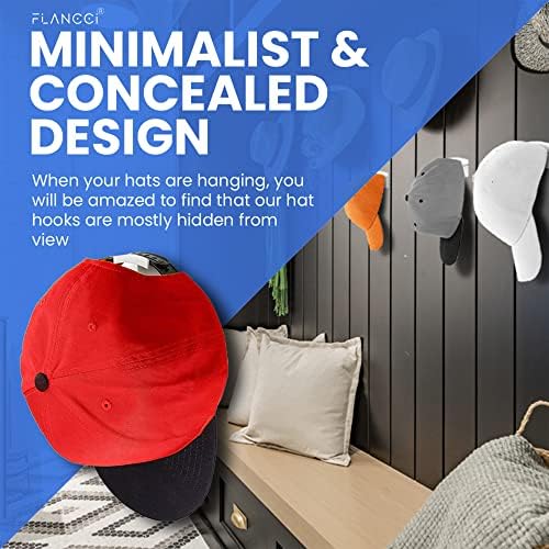 Zidne kuke za šešire, minimalistički dizajn vješalica za šešire, samoljepljiva vješalica za šešire, izdržljiva vješalica