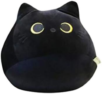 Dqzswlkjfafafa crna mačka plišana igračka crtana mačji oblik jastuk punjeni jastuk jastuk za valentine rođendanski poklon